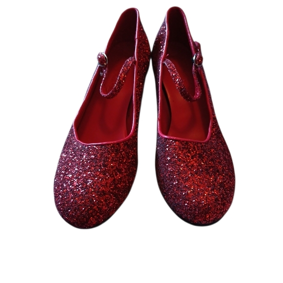 Very Fine COMPETITIVE DANCER Ruby Red Sparkle‎ DANCE SHOES 8.5 NWOT - Picture 2 of 6